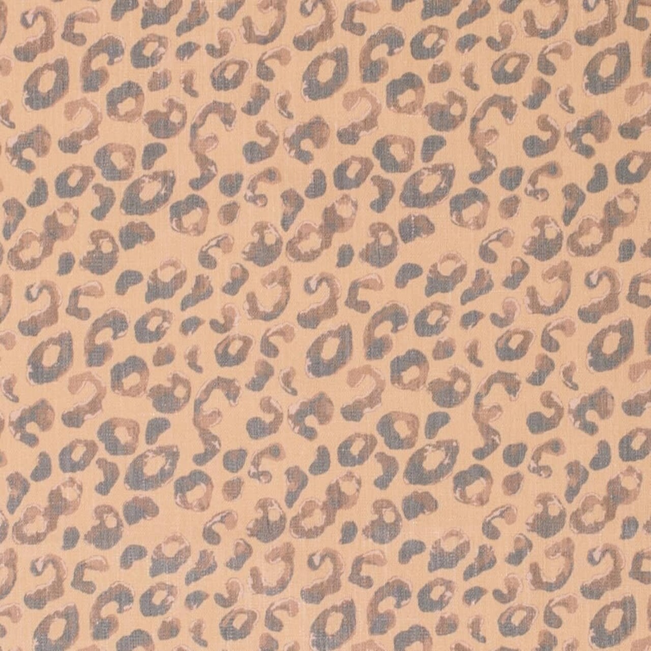 Yellow Leopard Animal Print Linen Look Upholstery Fabric by The Yard - SKU: Petra Mustard